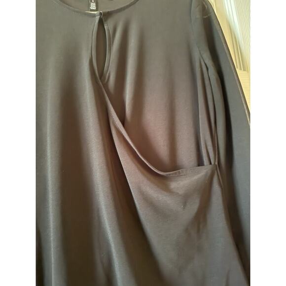 White House Black Market Womens Shirt Blouse Size S Black Work Cocktail - Picture 3 of 8